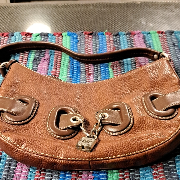 Michael Kors Handbags - Michael Kors Tan Leather Shoulder Bag (Silver Hardware)